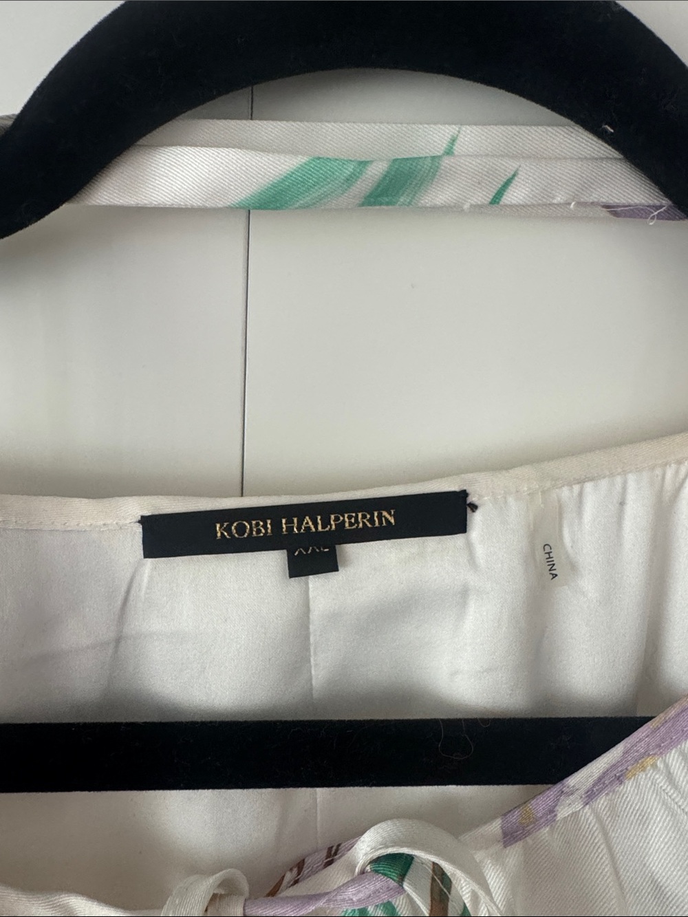 Kobi Halperin White Floral Long-Sleeve Tie-waist Dress - Picture 3 of 5